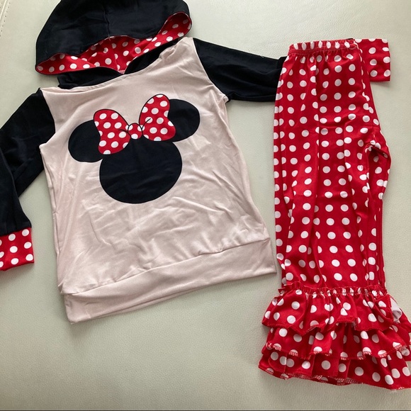 Boutique Minnie Mouse cute hoodie pants set - Picture 5 of 6